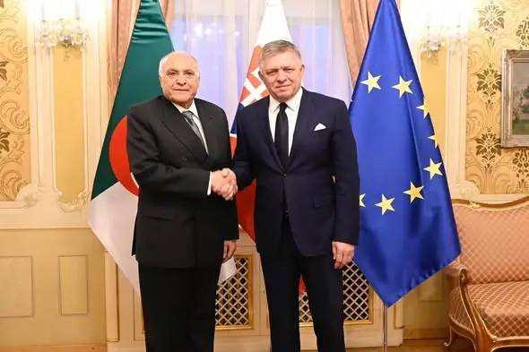 Mr. Attaf is received by the Slovak Prime Minister