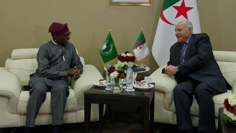 Mr. Attaf received the African Union Commissioner for Politics, Peace and Security